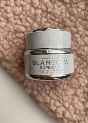 Очищувальна маска на основі глини для обличчя glamglow supermud clearing treatment