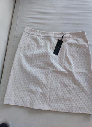 Нежная розовая выбитая юбка l-xl
