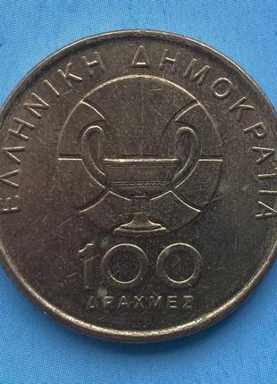 Монета греции 100 драхм 1998 г. баскетбол2 фото