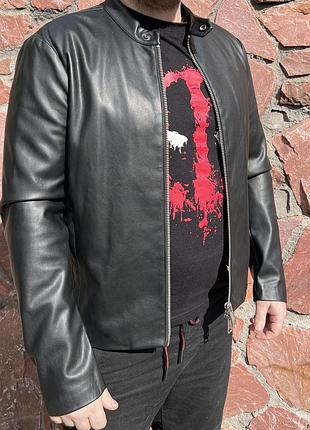 Куртка armani exchange  кожа