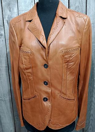 Шкіряний жакет.куртка