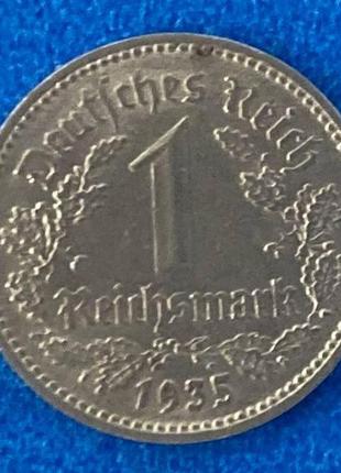 Монета германии 1 рейхсмарка 1935 г1 фото