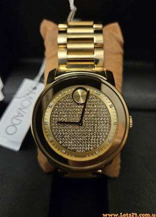 Чоловічий годинник swiss made movado bold gold швейцарський золотий годинник диктатора кім чен ина