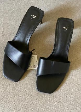 Тільки до 1 травня босоніжки туфлі нові стильні чорні h&m2 фото