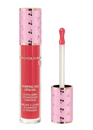 Увлажняющий блеск, придающий объем naj-oleari plumping kiss lipgloss 09 raspberry red
