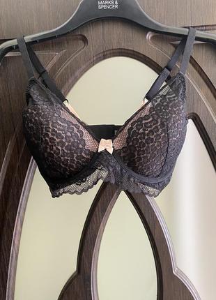 Ажурний, бюстгальтер, з тілесним, поралоном, ажуром, в стилі леопарда, від дорогого бренду: m&s 👌
