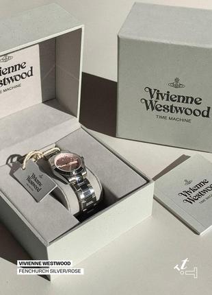 Годинник vivienne westwood fenchurch silver/pink
