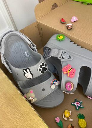 Женские сандалии крокс crocs classic hiker xscape sandal grey