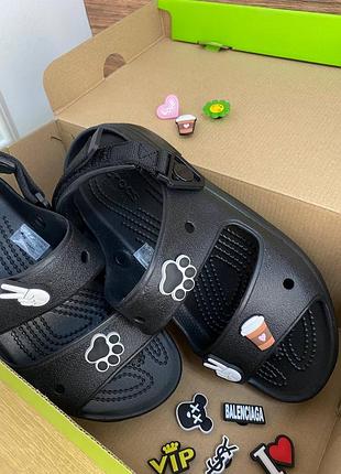 Женские сандалии крокс crocs classic hiker xscape sandal black