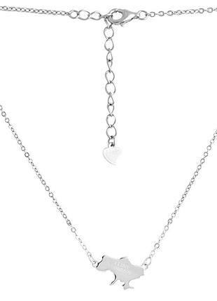 Срібне кольє silverthin з без каменів, вага виробу 2,38 г (2137757) 400450 розмір