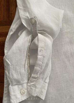 Чоловіча романтична лляна сорочка льон  💯 довгим рукавом h&m  m  швеція 🇸🇪3 фото