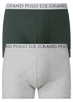 Набір чоловічі бавовняні труси боксери u.s. grand polo