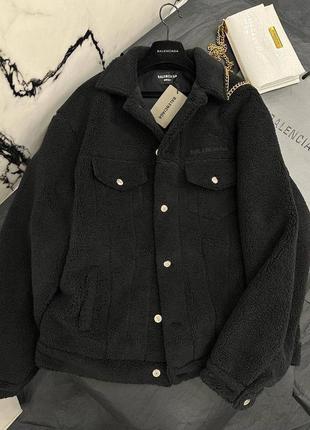 Сорочка в стилі balenciaga баранець чорна