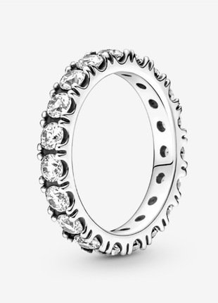 Серебряная кольца pandora блестящий рядочек1 фото