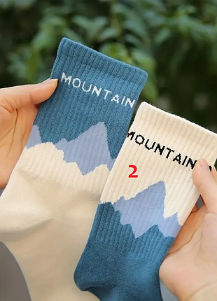 Новые женские высокие носки с принтом