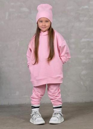 Теплий костюм на флісі для дівчинка та хлопчика