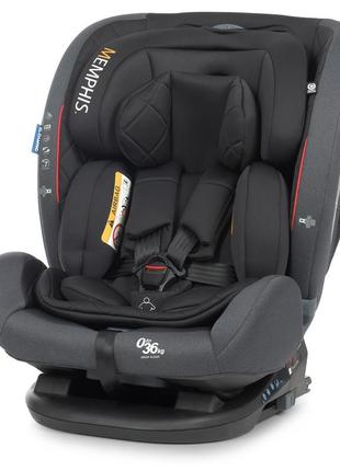 Автокресло me 1093 memphis gray black 0-36 кг с isofix и top tether