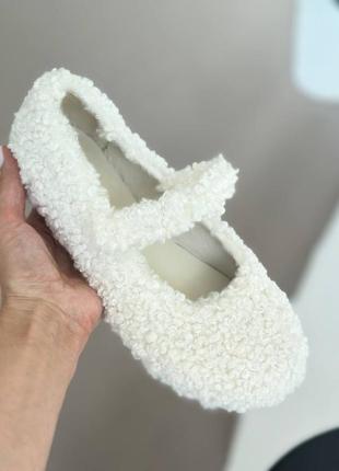 Хутряні балетки, балетки хутро