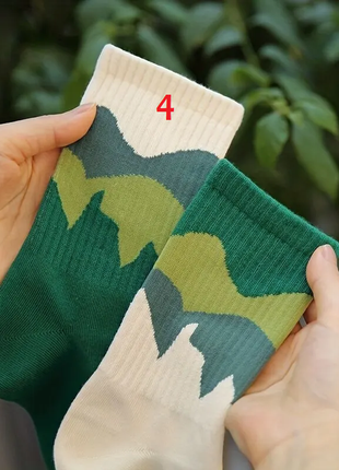 Новые женские высокие носки с принтом