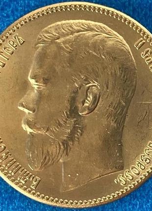 Золота монета ніколая -2 37,5 рублей 1902 р  новодел2 фото