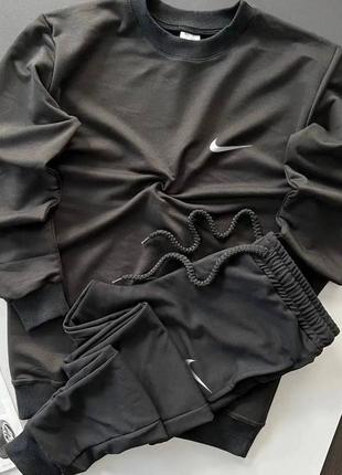 Мужской спортивный костюм mens nike свитшот + штаны | осенний комплект кофта + штаны без капишона
