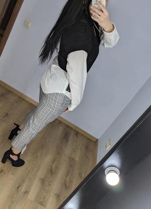 Брюки в клетку от asos, брюки eu 36🪺