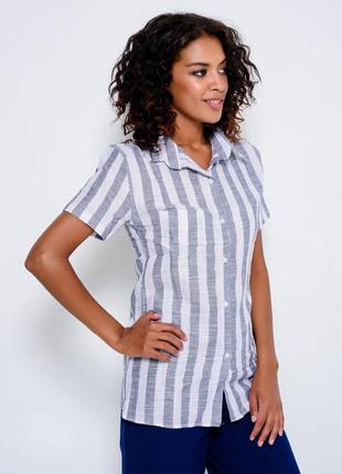 Сорочка в смужку бавовна 100% бавівна туреччина