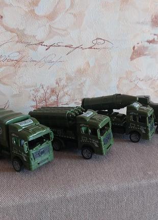 Инерционные машинки военная техника 4шт3 фото
