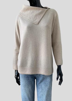 Кашеміровий джемпер светр з коміром max mara італія кашемір