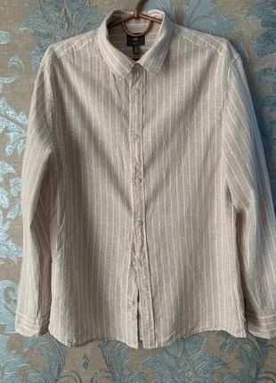 Сорочка льон бавовна hm