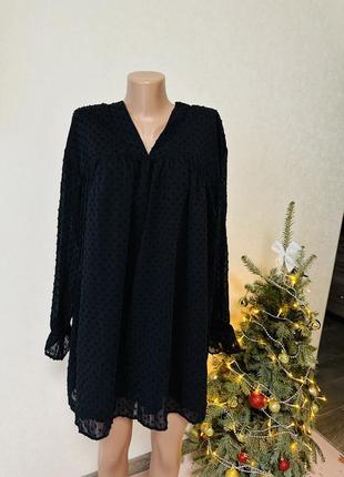 Черное платье баллон nasty gal однотонное