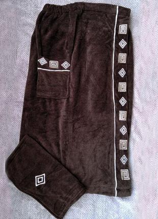Красивый подарочный набор для сауны и бани - махровое полотенце и удобный килт на подарок мужчине7 фото