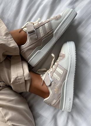 Adidas forum low “light pink/white”1 фото