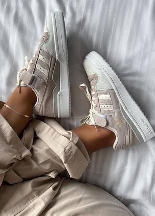 Adidas forum low “light pink/white”2 фото