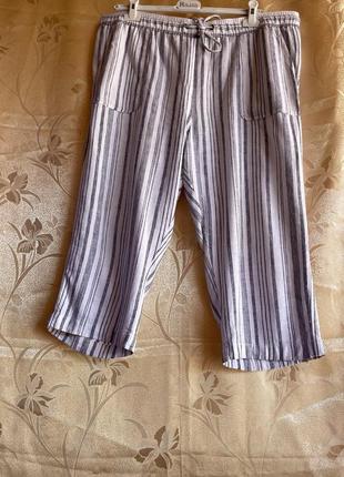 Бриджі бренду m&co, батал, пот-56, поб-63, довжина-75, льон і віскоза,