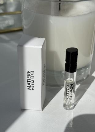 Оригінал пробник парфум парфумована вода matiere premiere crystal saffron