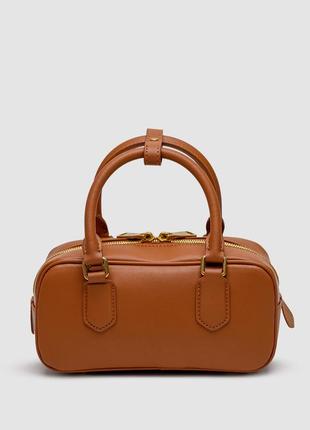 Сумка женская в стиле miumiu arcadie leather bag brown4 фото