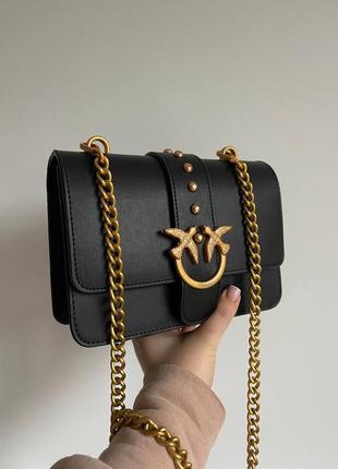 Pinko, квадрат - чорна золота фурнітура