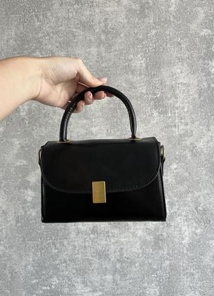 Черная женская сумка мини