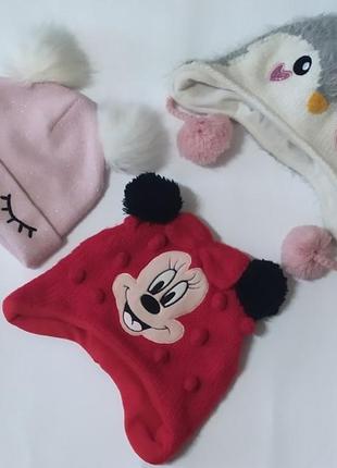 Шапка фірми dopo dopo 98/128 2-8 років шапка з мікі маусом disney  4-5 років шапка фірми angels 7-12