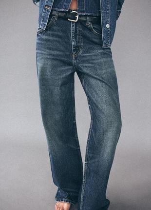 Джинси trf relaxed oversize tapered з высокой посадкой