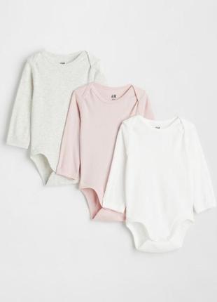 Хлопковые боди h&amp;m