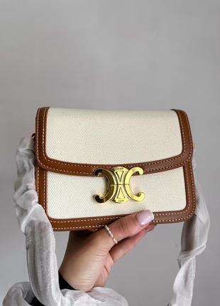 Кожаная сумка селений celine