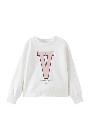 Світшот кофтинка zara для дівчинки 6р