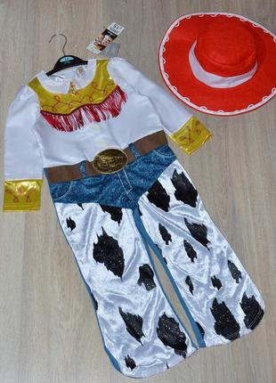 Костюм и шляпа george 3-4 года. 98/104 джесси шериф ковбой toy story disney история игрушек карнавальный маскарадный новогодний классный на девочку