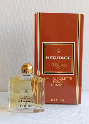 Оригінальна рідкісна вінтажна мініатюра heritage guerlain
