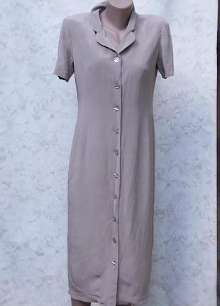 Talbots petites винтажное шёлковое платье, s.