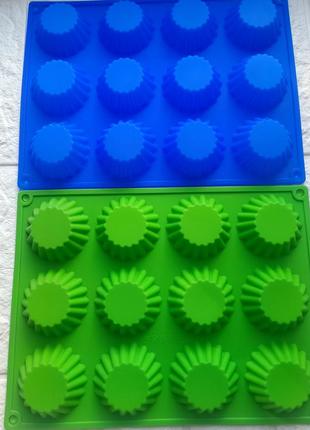 Силиконовая форма для кексов,