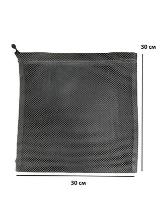 Фруктовка из прочной сетки m 30*30 см (серый)3 фото