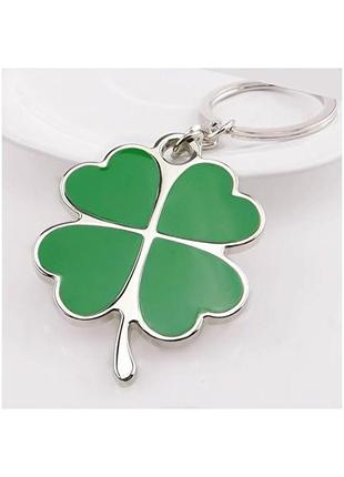 Большой брелок клевер на удачу